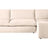 Plush Fabric Ivory | Camden Sarah L Sectional | Valley Ridge Furniture