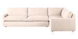Plush Fabric Ivory | Camden Sarah L Sectional | Valley Ridge Furniture