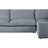 Plush Fabric Mineral | Camden Sarah L Sectional | Valley Ridge Furniture