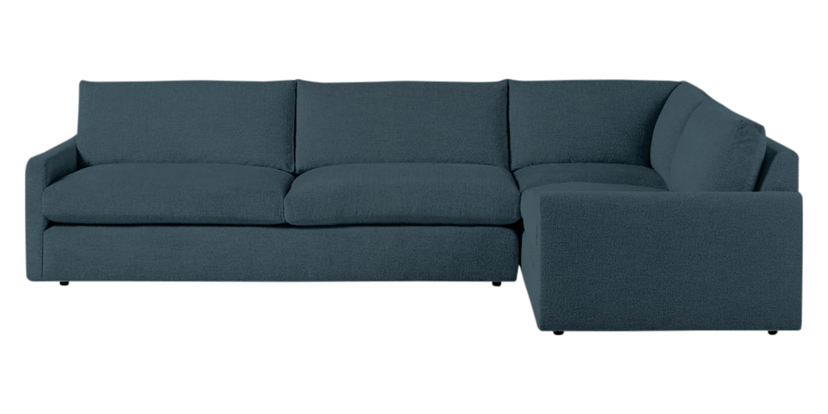 Plush Fabric Azure | Camden Sarah L Sectional | Valley Ridge Furniture