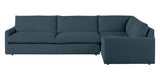 Plush Fabric Azure | Camden Sarah L Sectional | Valley Ridge Furniture