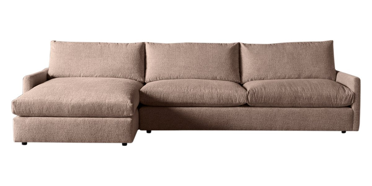 Plush Fabric Brindle | Camden Sarah Sectional w/Chaise | Valley Ridge Furniture