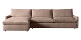 Plush Fabric Brindle | Camden Sarah Sectional w/Chaise | Valley Ridge Furniture