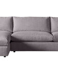 Plush Fabric Greystone | Camden Sarah Sectional w/Chaise | Valley Ridge Furniture