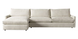 Plush Fabric Linen | Camden Sarah Sectional w/Chaise | Valley Ridge Furniture