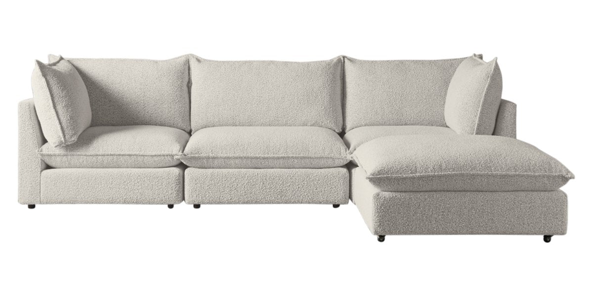 Burbank Fabric Sand | Camden Cameron 4-Piece Sectional | Valley Ridge Furniture
