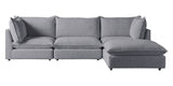 Burbank Fabric Stone | Camden Cameron 4-Piece Sectional | Valley Ridge Furniture