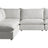 Burbank Fabric Pepper | Camden Cameron 5-Piece Sectional | Valley Ridge Furniture