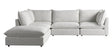 Burbank Fabric Pepper | Camden Cameron 5-Piece Sectional | Valley Ridge Furniture