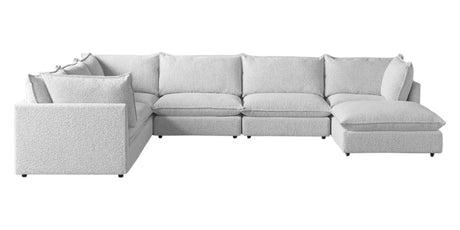Burbank Fabric Pepper | Camden Cameron 7-Piece Sectional | Valley Ridge Furniture