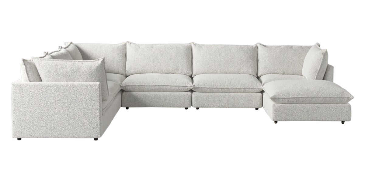 Burbank Fabric Natural | Camden Cameron 7-Piece Sectional | Valley Ridge Furniture