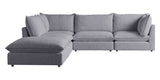 Burbank Fabric Stone | Camden Cameron 5-Piece Sectional | Valley Ridge Furniture