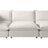 Burbank Fabric Cream | Camden Cameron 6-Piece Pit Sectional | Valley Ridge Furniture
