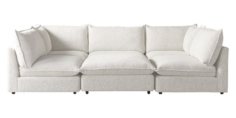 Burbank Fabric Natural | Camden Cameron 6-Piece Pit Sectional | Valley Ridge Furniture