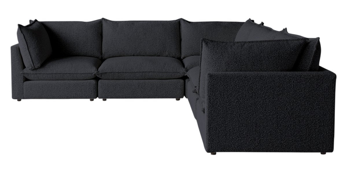 Burbank Fabric Charcoal | Camden Cameron 5-Piece Corner Sofa | Valley Ridge Furniture