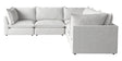Burbank Fabric Pepper | Camden Cameron 5-Piece Corner Sofa | Valley Ridge Furniture
