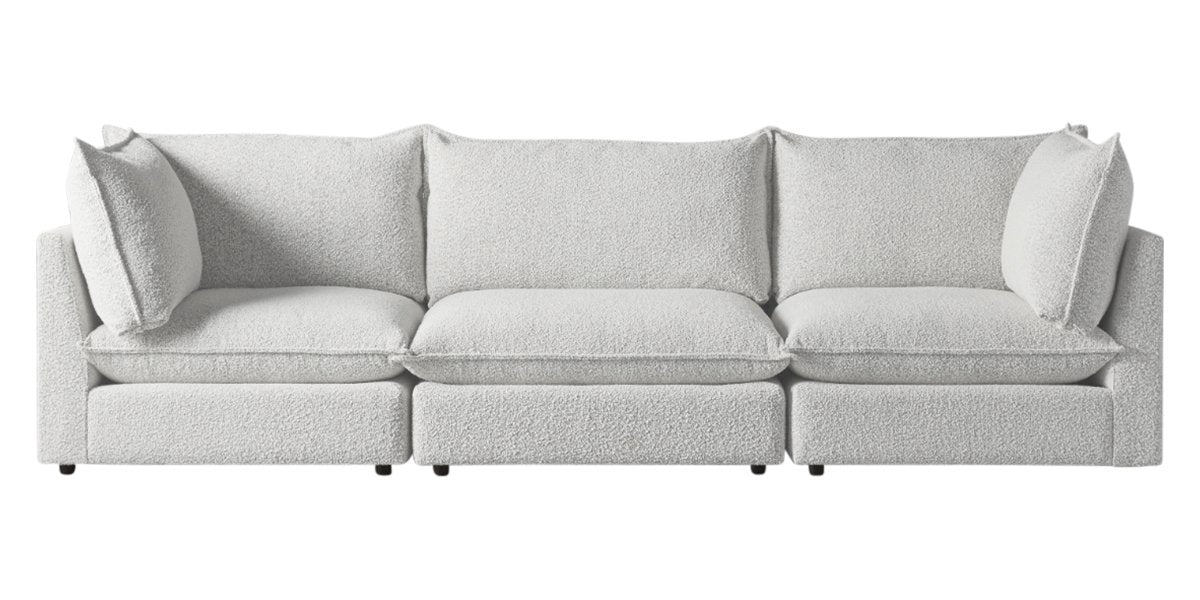 Burbank Fabric Pepper | Camden Cameron 3-Piece Sectional | Valley Ridge Furniture