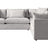 Dayo Fabric Dove | Camden Big Easy 3-Piece Sectional | Valley Ridge Furniture