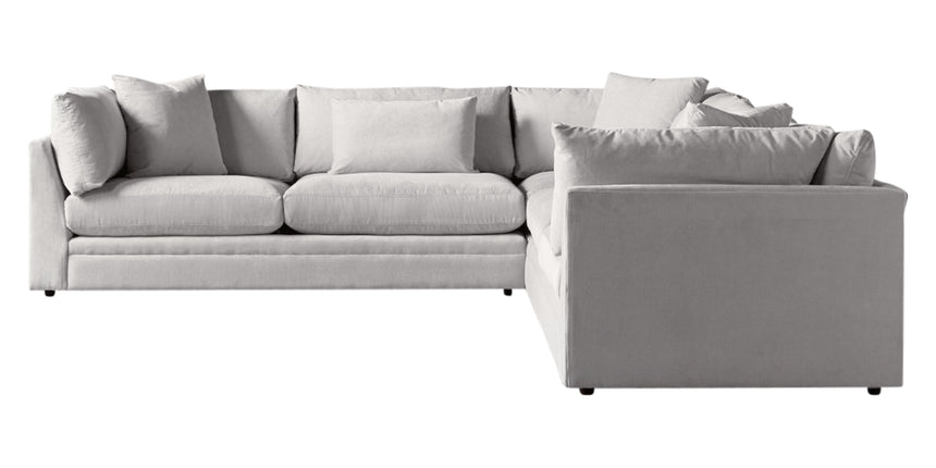 Dayo Fabric Dove | Camden Big Easy 3-Piece Sectional | Valley Ridge Furniture