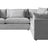 Vertual Fabric Ash | Camden Axel 3-Piece Sectional | Valley Ridge Furniture