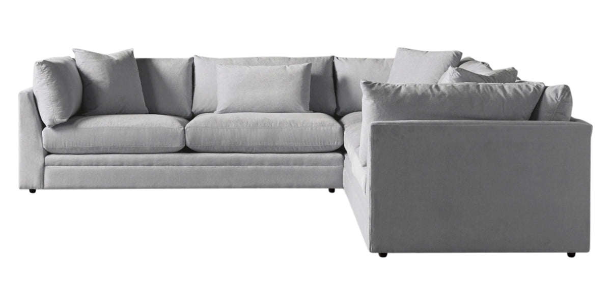 Vertual Fabric Ash | Camden Axel 3-Piece Sectional | Valley Ridge Furniture