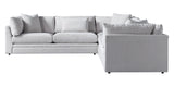 Vertual Fabric Snow | Camden Axel 3-Piece Sectional | Valley Ridge Furniture