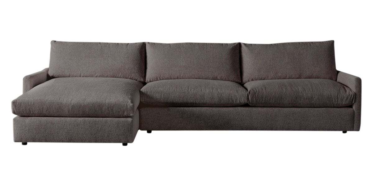 Plush Fabric Bark | Camden Sarah Sectional w/Chaise | Valley Ridge Furniture