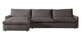 Plush Fabric Bark | Camden Sarah Sectional w/Chaise | Valley Ridge Furniture