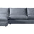 Plush Fabric Mineral | Camden Sarah Sectional w/Chaise | Valley Ridge Furniture