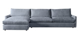 Plush Fabric Mineral | Camden Sarah Sectional w/Chaise | Valley Ridge Furniture