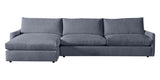 Plush Fabric Indigo | Camden Sarah Sectional w/Chaise | Valley Ridge Furniture