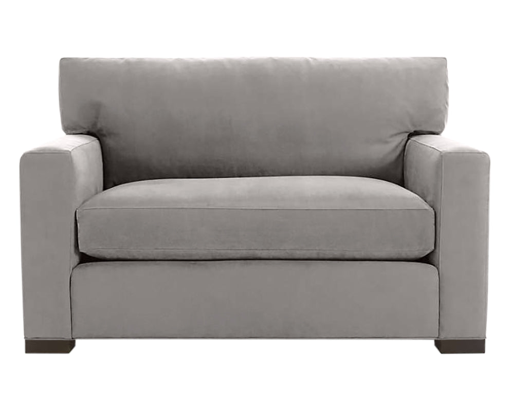 Vertual Fabric Almond with Fossil Hardwood | Camden Axel Chair & 1/2 | Valley Ridge Furniture