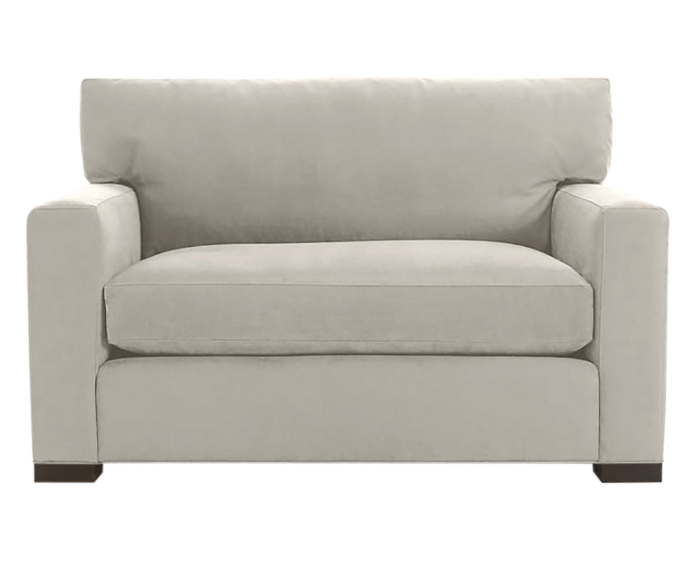 Vertual Fabric Linen with Fossil Hardwood | Camden Axel Chair & 1/2 | Valley Ridge Furniture