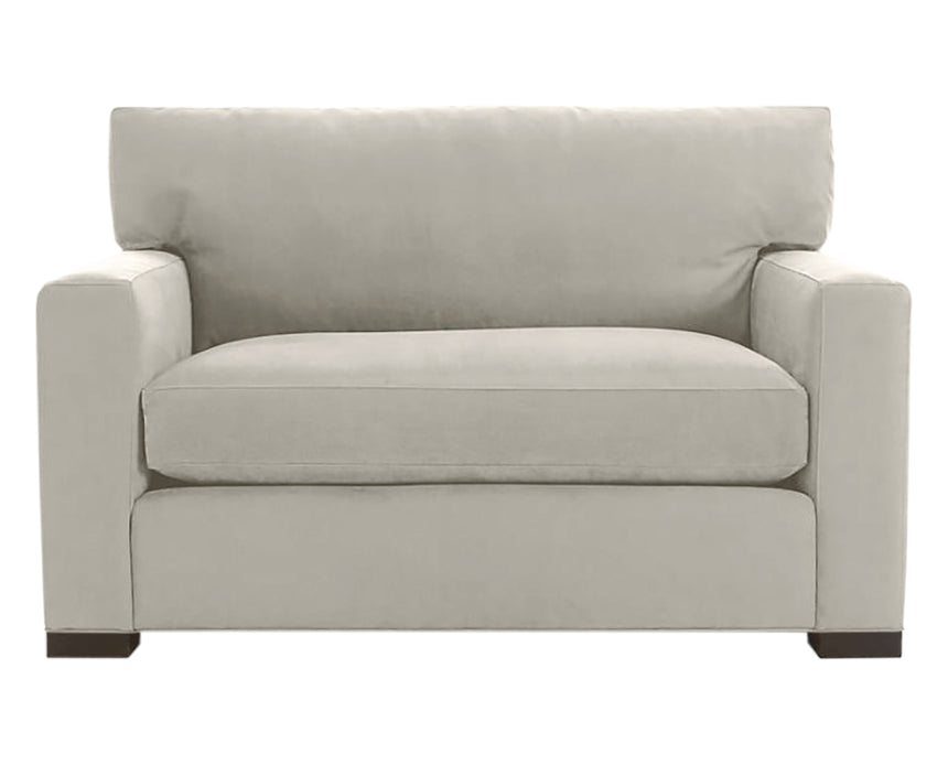 Vertual Fabric Linen with Fossil Hardwood | Camden Axel Chair & 1/2 | Valley Ridge Furniture