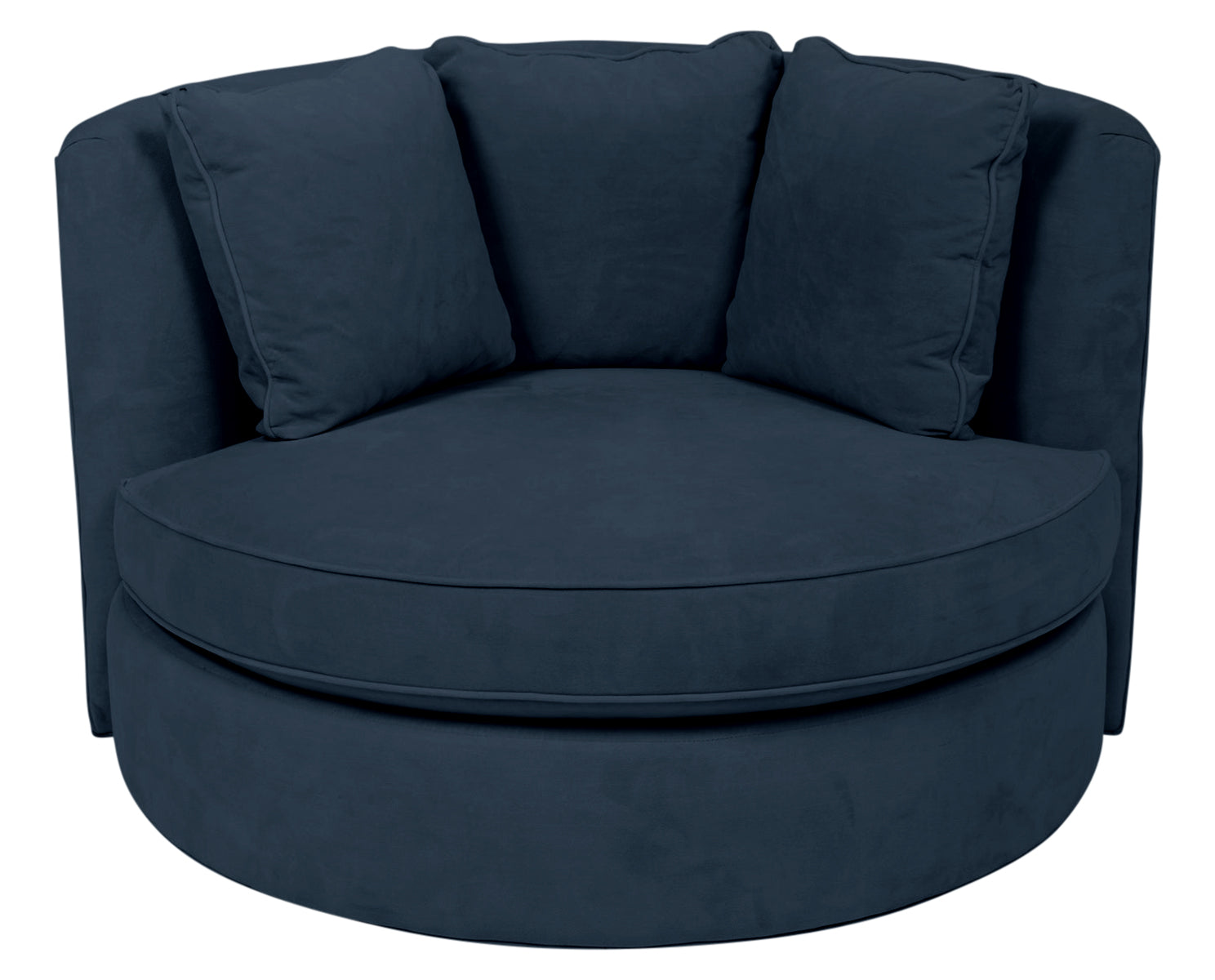 View Fabric Royal | Camden Cuddle Chair | Valley Ridge Furniture