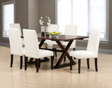 Table as Shown | Cardinal Woodcraft Gropius Dining Table | Valley Ridge Furniture
