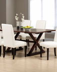 Table as Shown | Cardinal Woodcraft Gropius Dining Table | Valley Ridge Furniture
