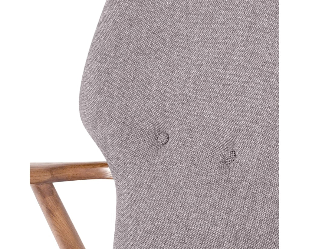 Nuevo Fabric Medium Grey | Nuevo Living Patrik Chair | Valley Ridge Furniture