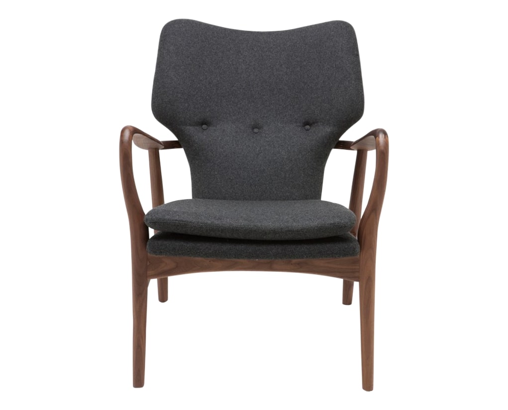 Nuevo Fabric Dark Grey Wool | Nuevo Living Patrik Chair | Valley Ridge Furniture