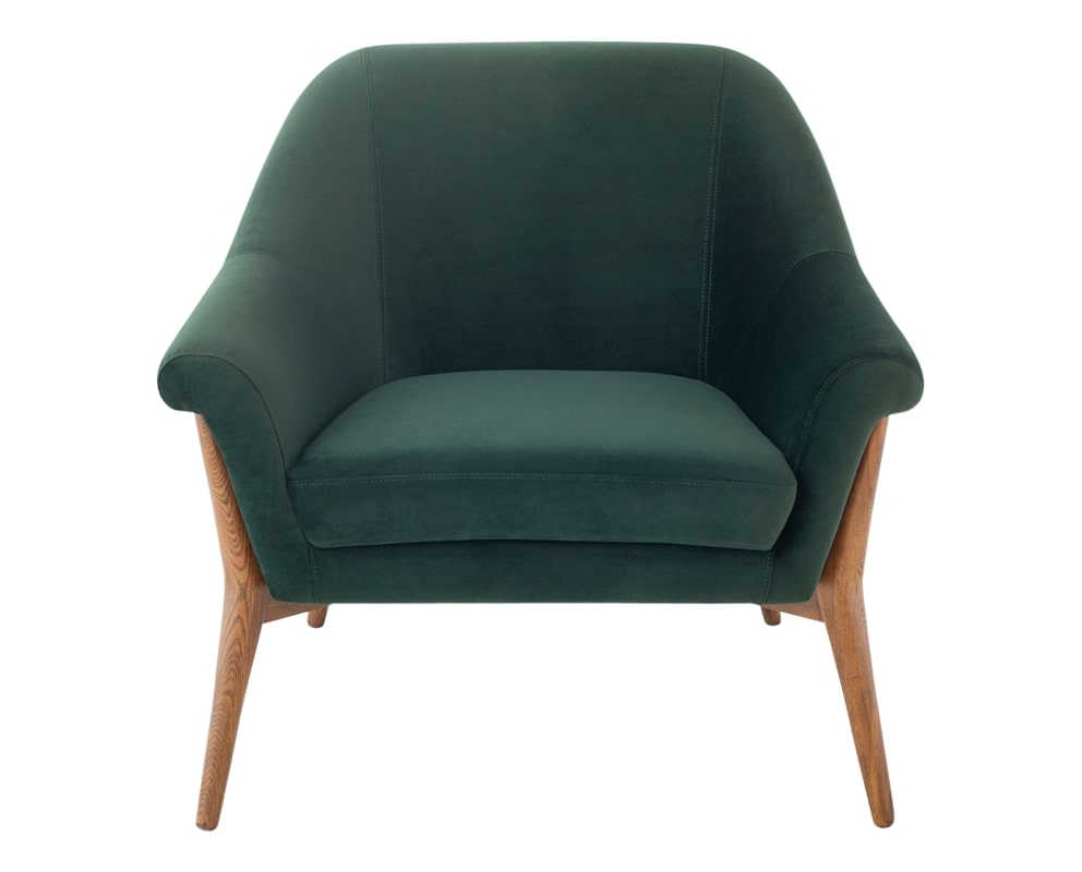 Nuevo Fabric Emerald Green | Nuevo Living Charlize Chair | Valley Ridge Furniture