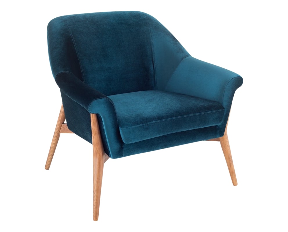 Nuevo Fabric Midnight Blue | Nuevo Living Charlize Chair | Valley Ridge Furniture