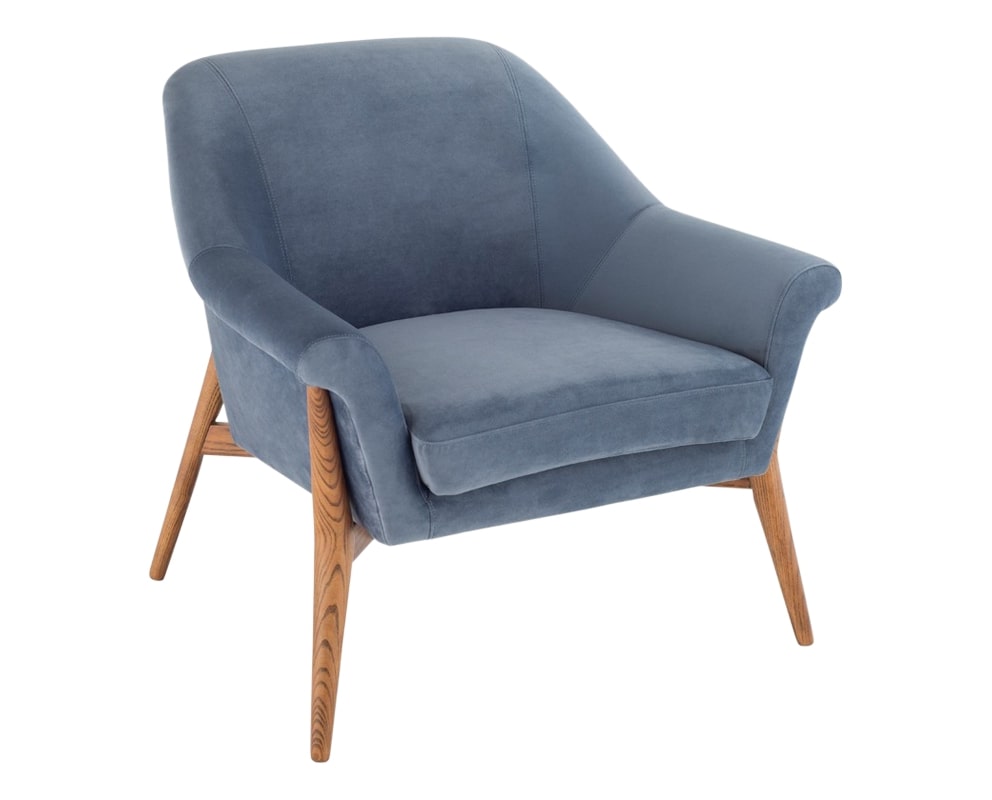 Nuevo Fabric Dusty Blue | Nuevo Living Charlize Chair | Valley Ridge Furniture