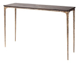 Seared Oak & Bronze Cast Iron Legs | Nuevo Living Kulu Console Table | Valley Ridge Furniture