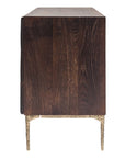 Seared Oak & Bronze Cast Iron Legs | Nuevo Living Kulu Sideboard | Valley Ridge Furniture