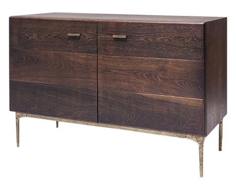 Seared Oak & Bronze Cast Iron Legs | Nuevo Living Kulu Sideboard | Valley Ridge Furniture