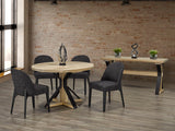 Table as Shown | Cardinal Woodcraft Hyde Dining Table | Valley Ridge Furniture