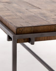 Weathered Hickory & Gunmetal Iron | Simien Coffee Table | Valley Ridge Furniture