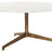 Polished White Marble with Raw Brass | Helen Round Coffee Table | Valley Ridge Furniture