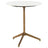 Polished White Marble with Raw Brass | Helen End Table | Valley Ridge Furniture