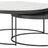Polished White Marble with Gunmetal Iron | Evelyn Round Nesting Coffee Table | Valley Ridge Furniture
